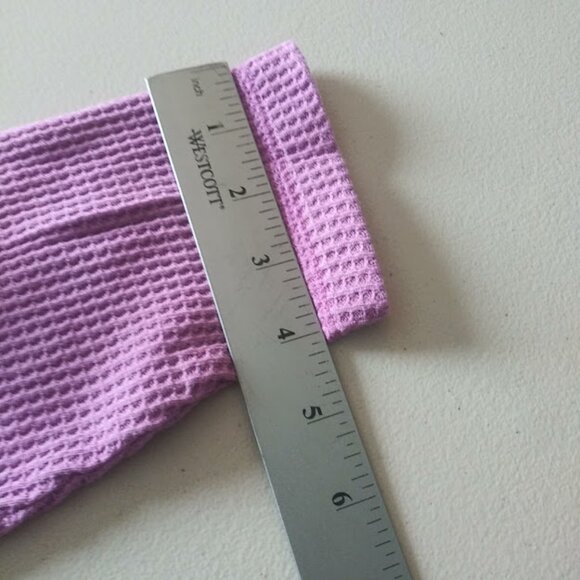 Terra & Sky women's size 1X violet waffle knit sweater - Picture 9 of 15